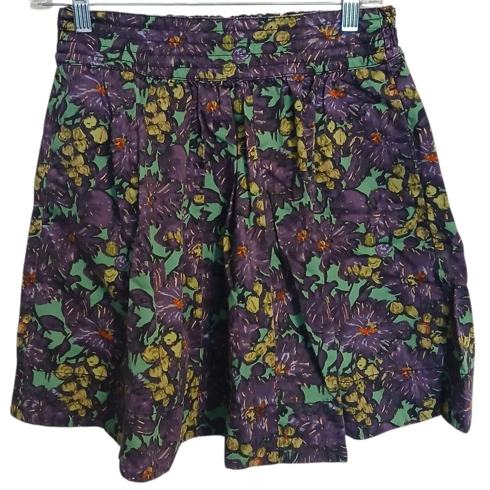 J. Crew Floral Print Skirt Size 2